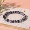 Beaded Bracelet 8mm Natural Stone Lava Tiger Eye Black For Women Matte Bangle Onyx Jewelry Stre K4D1
