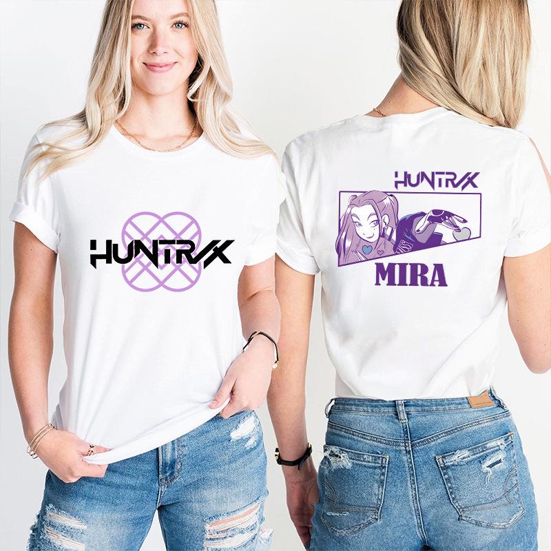 Kpop Korean Wave Witch Hunt trendy casual short sleeved printed T-shirt 5987