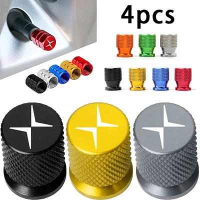 For Polestar 1 Polestar 2 Polestar 3 Polestar 4 Polestar 5 4PCS Colorful Car Accessories Car Tire Valve Cap