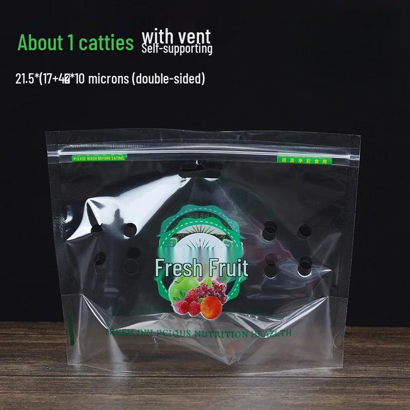 

Transparent Breathable Fruit Packaging Bags