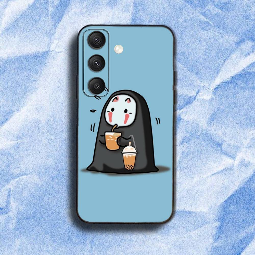 C-Cartoon H-Hayao Miyazaki Phone Case For Samsung S 25,24,23,22,30,21,10,9,Ultra,Plus,Lite,FE,4,5G Black Soft Case