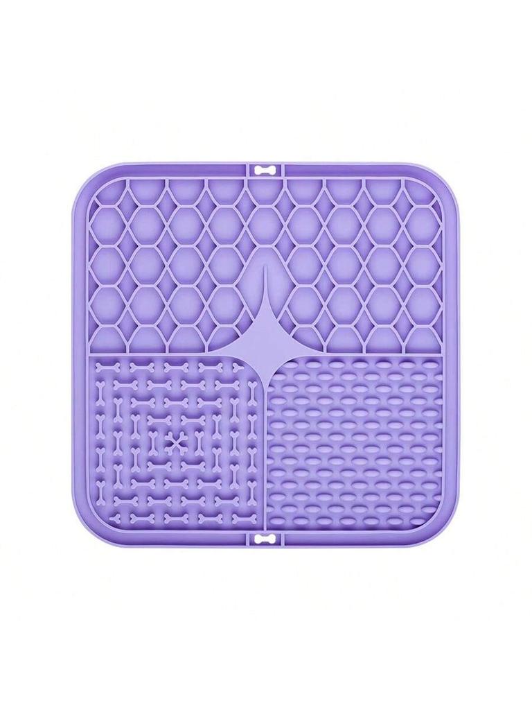 Pet Licking Plate, Slow Food Plate, Licking Pad, Silicone Pet Slow Food Tableware Bowl, Suction Cup, Dog Licking Pad, Slow Food Anti-Choking Pad