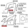 Toyota Estima/Previa ACR30 Window Trim Deflector Strip