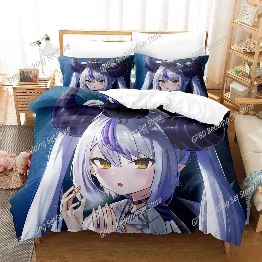 Anime Kawaii Girl La+Darknesss 3D NEW Duvet Cover Pillowcase Bedding Set Adult Boy Girl Bedroom Decoration Single Double Large