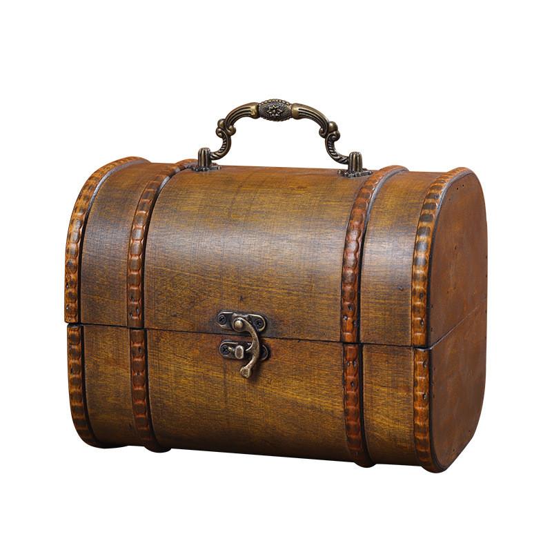 Handmade Wood Storage Box With Cover For Trinkets And Essentials Tabletop Display