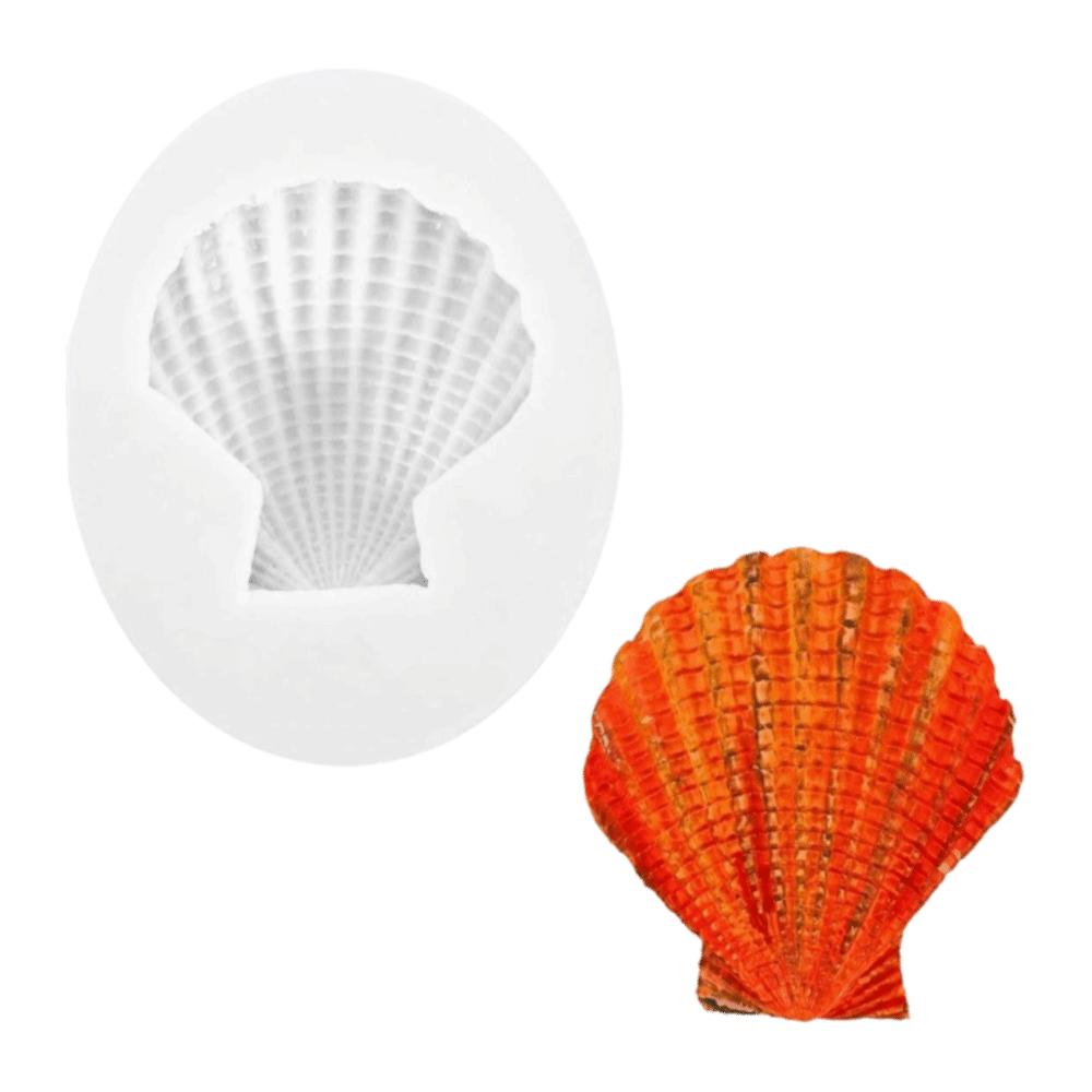 3PCS Flexible Seashell Fondant Mold Silicone Baking Mold  DIY Fondant Polymer Clay