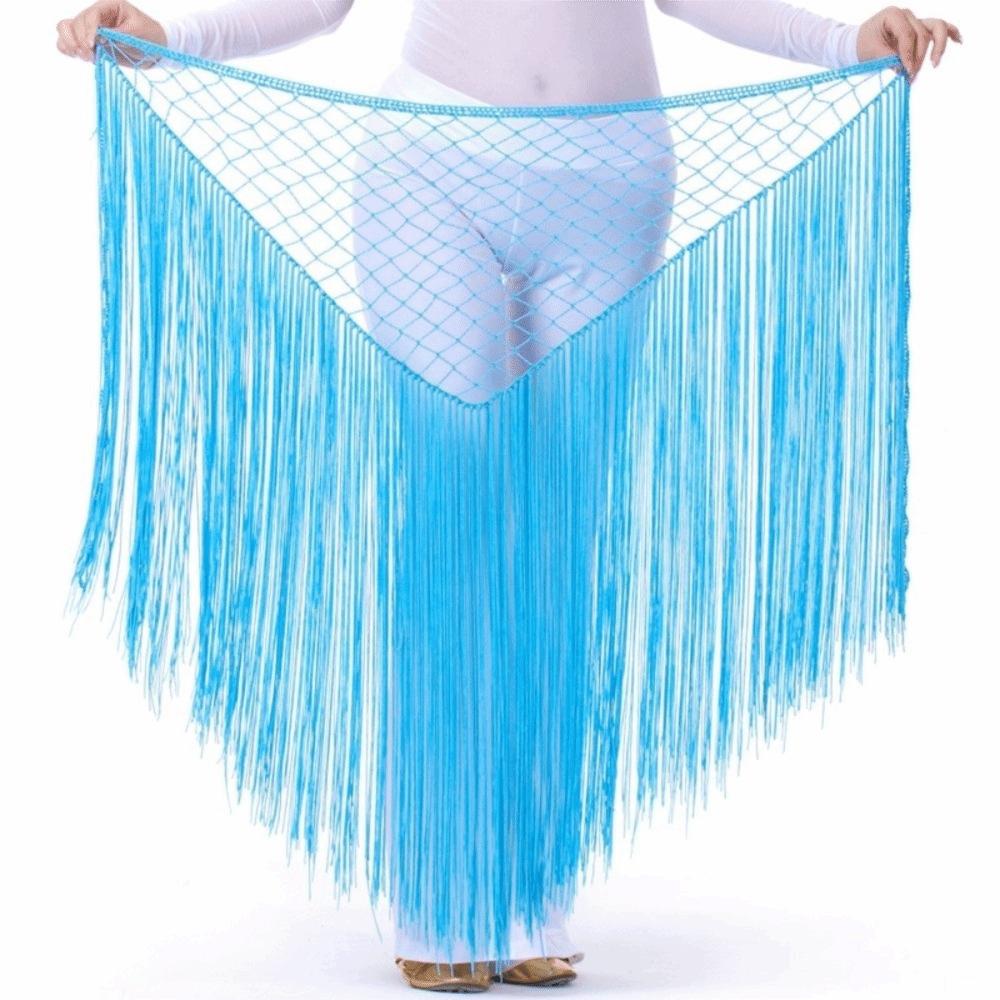 Hollow Dancing Waist Belt Long Tassel Belly Dance Waistband Sequin Waist Chain Dancer Accessories