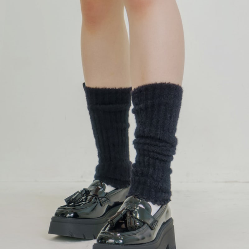 

meminn мягкие гетры и грелки для рук 2 цвета 02_Soft Leg Warmer (BK)