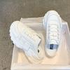 Hausschuhe Damen Neu Lässige Plateau Faulenzer Schuhe Damen Oberbekleidung Modetrend Klobige Sneaker Einfarbig Schnürschuhe Damenschuhe
