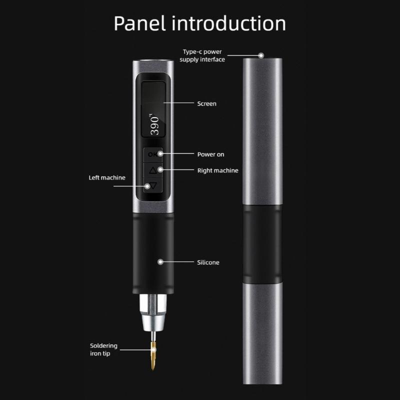 Digital Display Soldering Iron with High Power Output Intelligent Constant Temperature for Precise Welding Tool