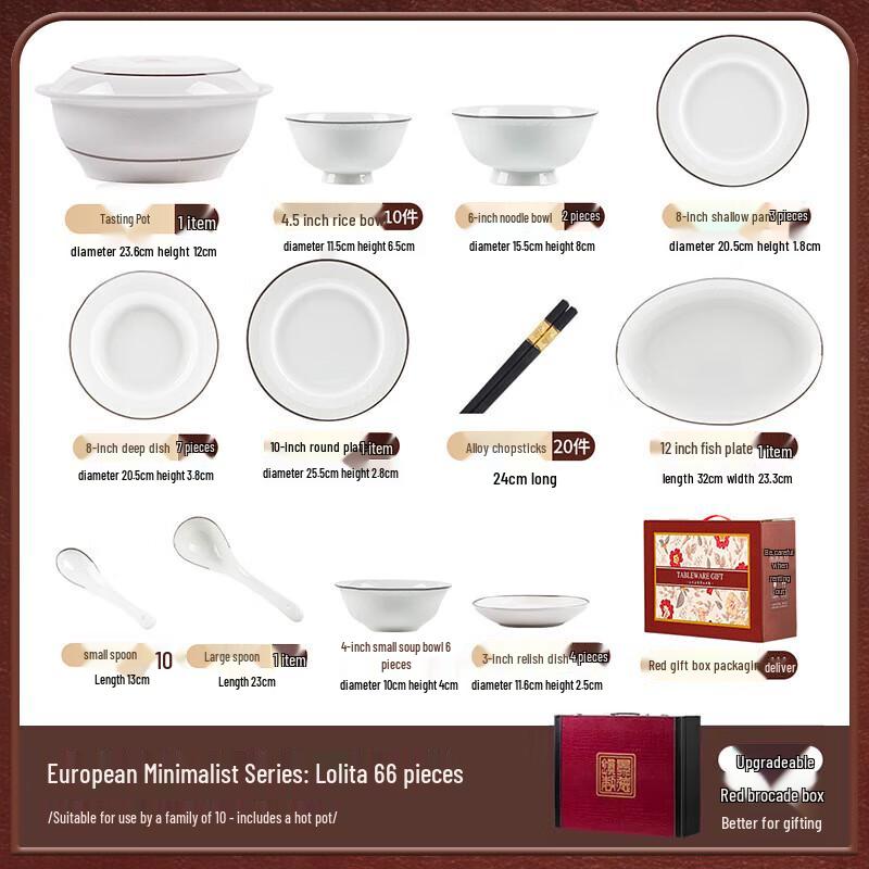 Morde Lanka Lolita 28-Piece Ceramic Dinnerware Set