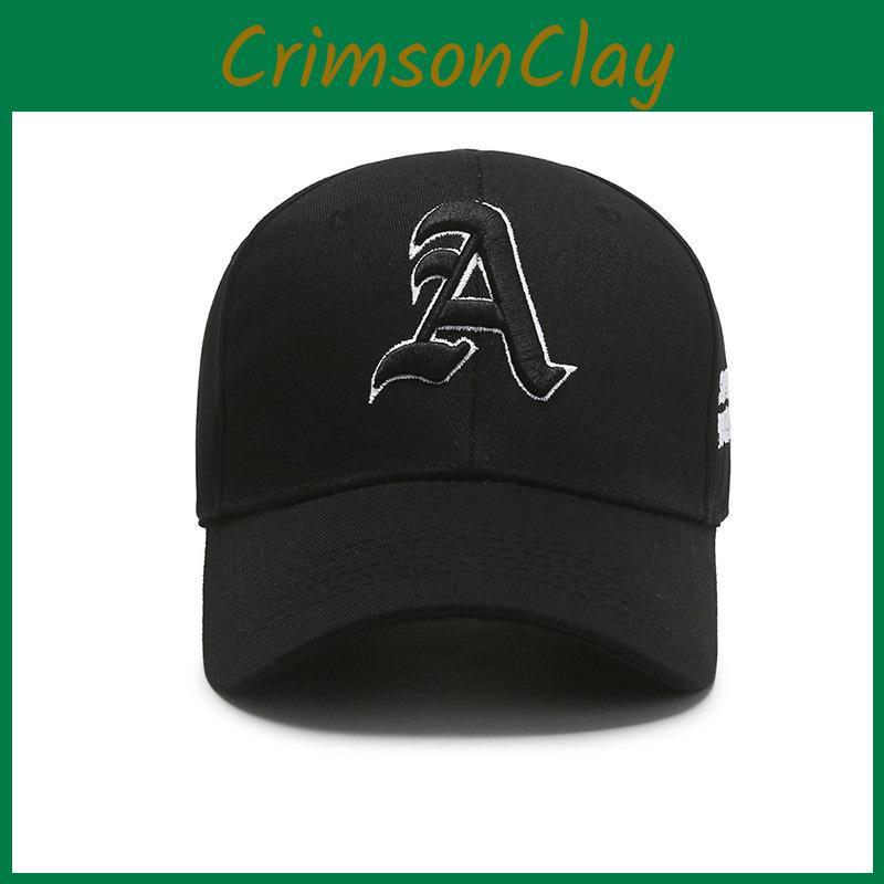 Embroidery A Letter Baseball Cap Breathable Outdoors Sun Protection Hat Gift
