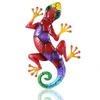 Frosted Color Gecko Pendant: Creative Iron Art Animal Wall Hanging Decor