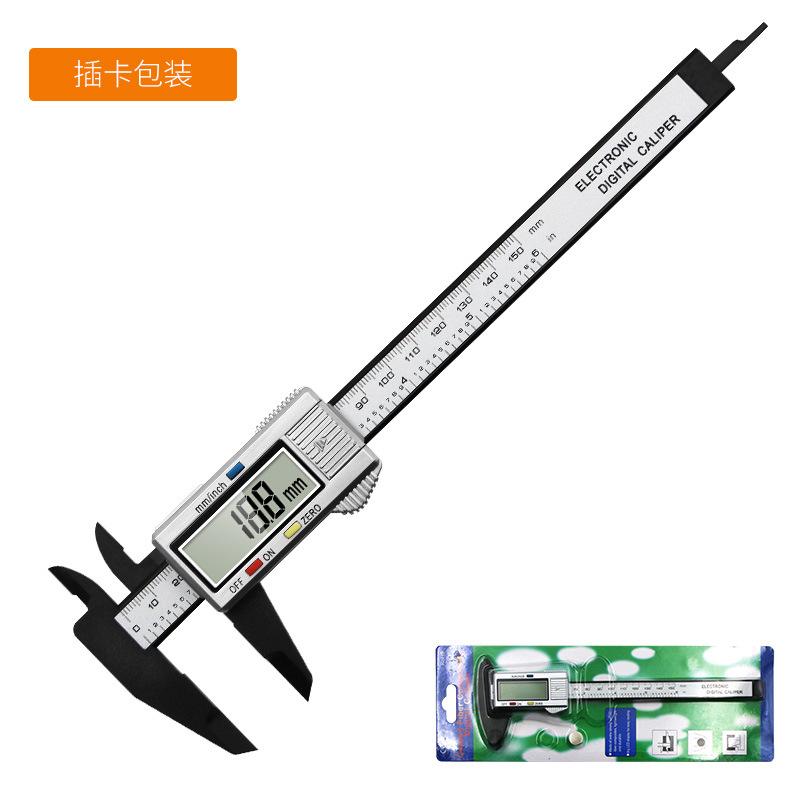 0-150mm Electronic Digital Caliper Carbon Fiber Dial Vernier Caliper Gauge Micrometer Measuring Tool Digital Ruler Tools