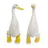 Resin Duck Rain Boots Garden Statue, Weatherproof Outdoor Yard Decor, Rustic Farmhouse Lawn Ornament, Unique Front Porch Entryway Decor, Geese Animal