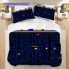 Classic Arcade Maze Adventure Bedding(1 * Duvet Cover + 2 * Pillowcase, Without Core) Christmas Birthday Gift Duvet Cover and Pillowcase Bedding Set