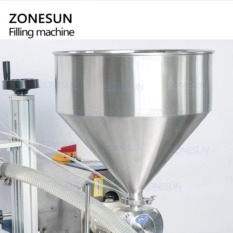ZONESUN ZS-DTGT900 Automatic Sticky Paste Sunscreen Cream Shampoo Liquid Honey Bottling Pack Filling Machine For Cosmetics
