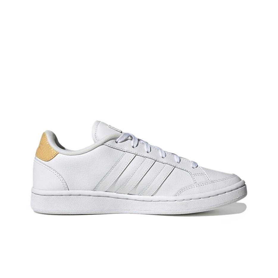 adidas Neo Grand Court Low Top Sneakers Women Sneakers White Yellow FW3301