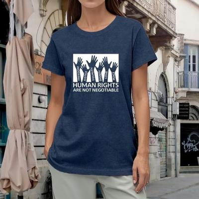 Women Equality TShirts HuUnisex Rights Are Not Negotiable Printed Shirt Freedom Justice Tee Tops Summer Women Clothes
