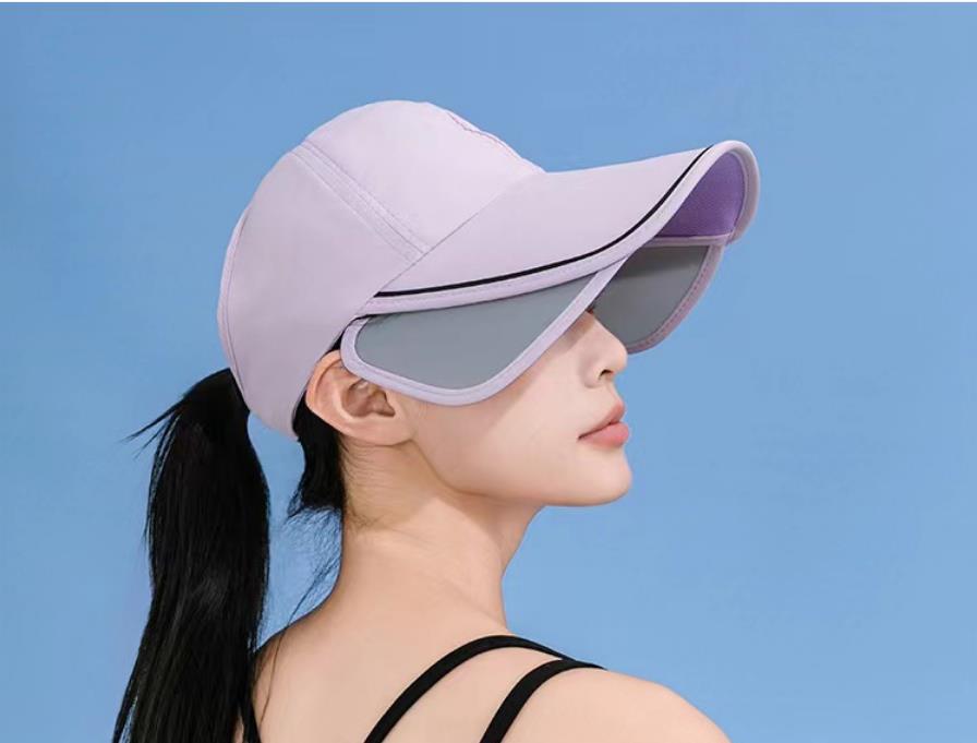 Hat Retractable Cap Brim Empty Top Fashionoutdoor Women Travel Beach Summer Sea Border UV Sun Men Shade Sunshade