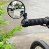 2PCS Bicycle Plastic Rearview Mirror 360 Degree Adjustable Rotatable Universal Cycling Handle Rearview Safety Lens for MTB Bike