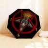 1 Stück Baphomet, Satanischer Aufdruck Regenschirm, Multifunktionaler Regenschirm für Männer & Frauen, Valentinstagsgeschenk0817136