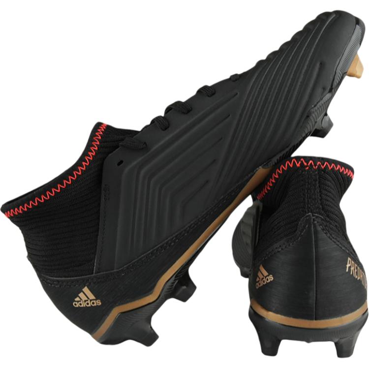 Adidas Predator 18.3 Slip Resistant Abrasion Resistant Low top Kids' Soccer Shoes Black Kids' CP9010