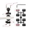 Universal High Strength Ball Joint Adapter 360 Degree Rotating For Motorcycle Scooter Handlebar Phone Mount Holder Stand