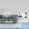 Modern Resin Bull Panda Sculpture Abstract Figurine Collectible Ornament Cute Sturdy Home Decor for