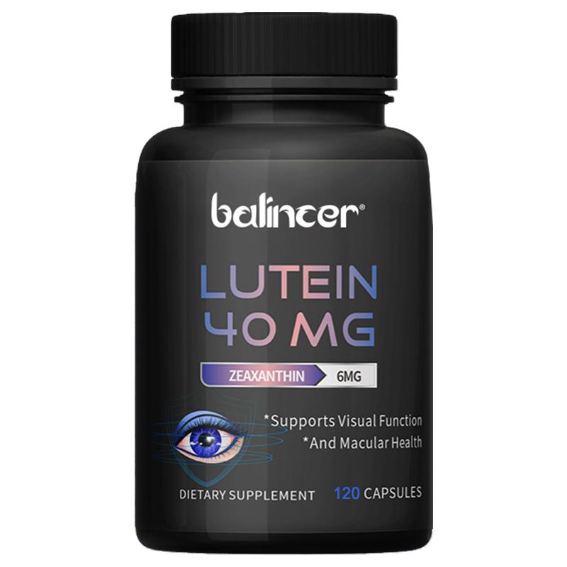 Lutein 40 Mg Dietary Supplement, With Zeaxanthin 6 Mg, 120 Capsules Per Bottle 120 Capsules