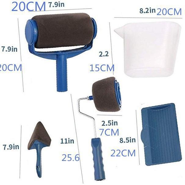 Telescopic Seamless Corner Paint Roller & Multifunctional Paint Brush Set
