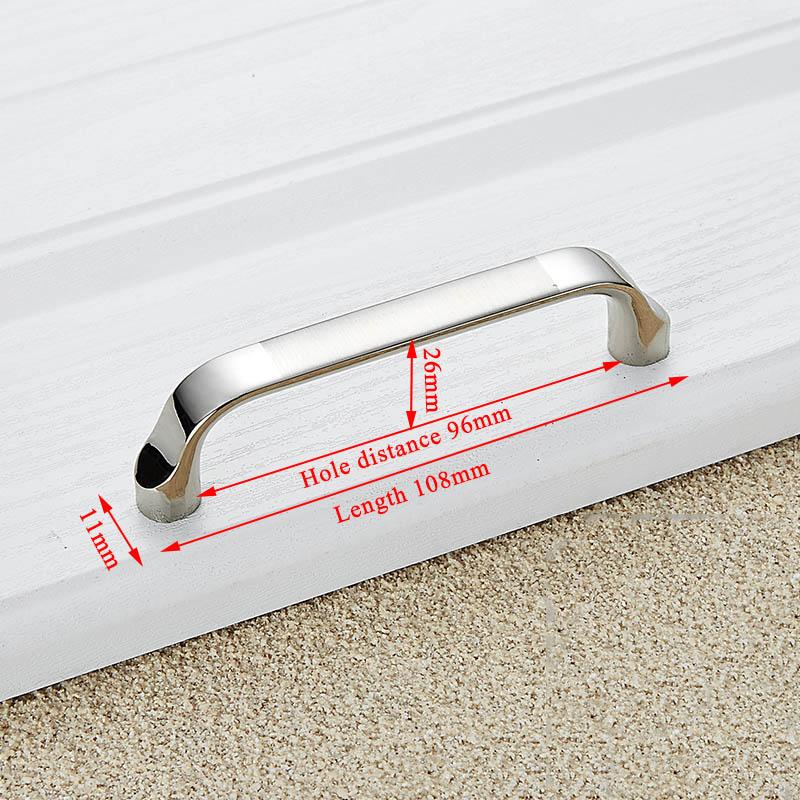 KAK Zinc Alloy Modern Cabinet Handles Kitchen Cupboard Door Pulls Drawer Knobs Handles Wardrobe Pulls Furniture Handle