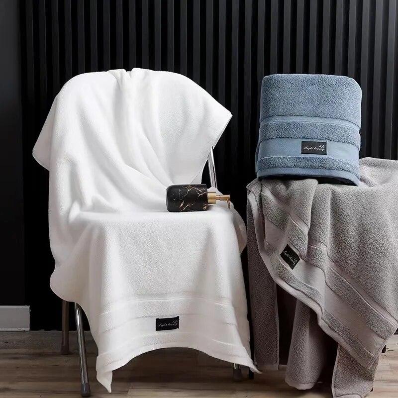 100% Pure Cotton Bath Towel, Adult Bath Towel, High Water Absorption, Home Thickened Bath Towel