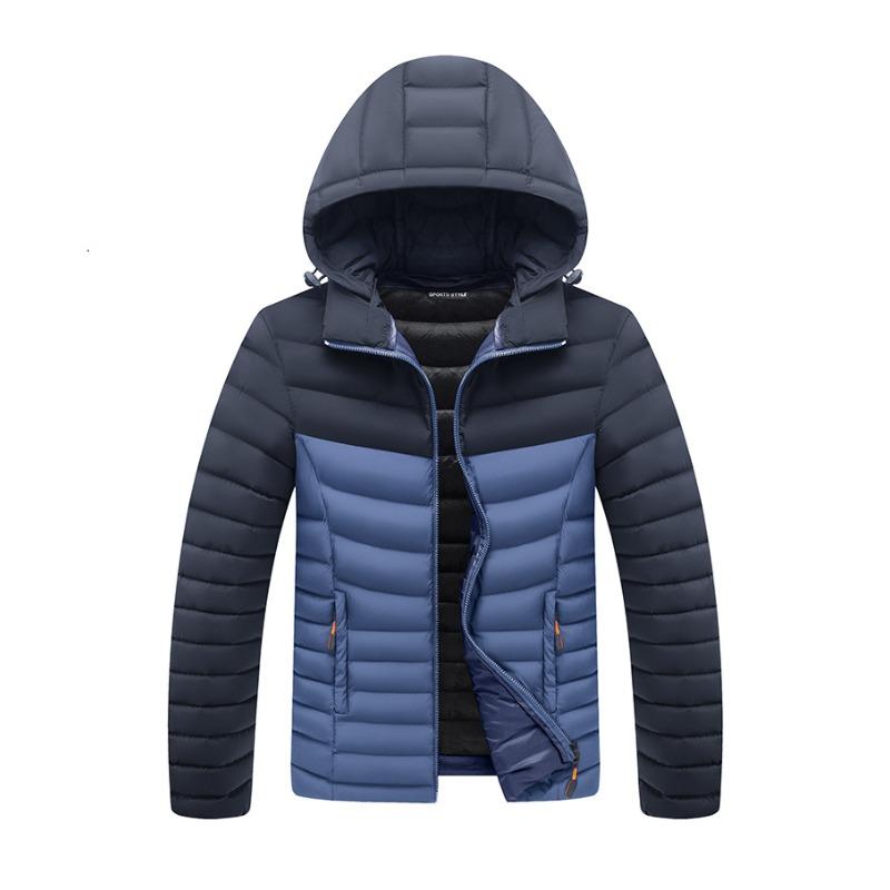 Padded-padded Men's Jacket Winter Cotton Clothes Handsome Thickened Velvet Padded Jacket Trendy Padded Clothes
