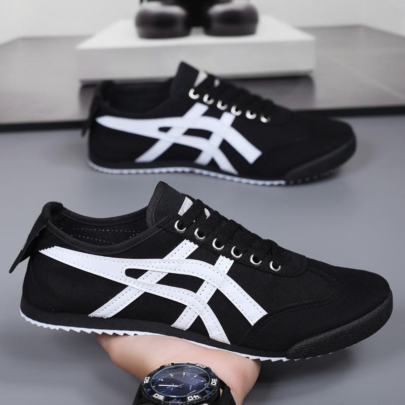 Low-top Lace-up Flat Baseplate Shoes Couple Forrest Gump Shoes Men's and Women's Canvas Shoes Large Size Men's Shoes Women's Shoes
