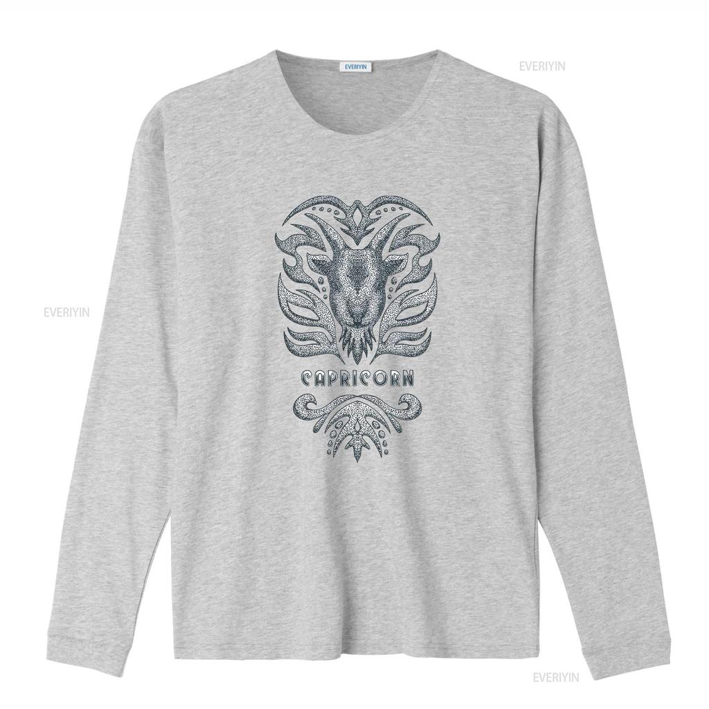 Capricorn Vintage Zodiac T Shirt Vintage Washed Versatile Comfortable Stylish Homme Streetwear Graphic Breathable Soft