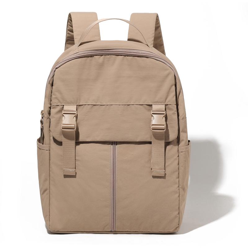 Unisex Large Capacity Backpack Outdoor Water-Repellent Backpack Solid Color Student Schoolbag