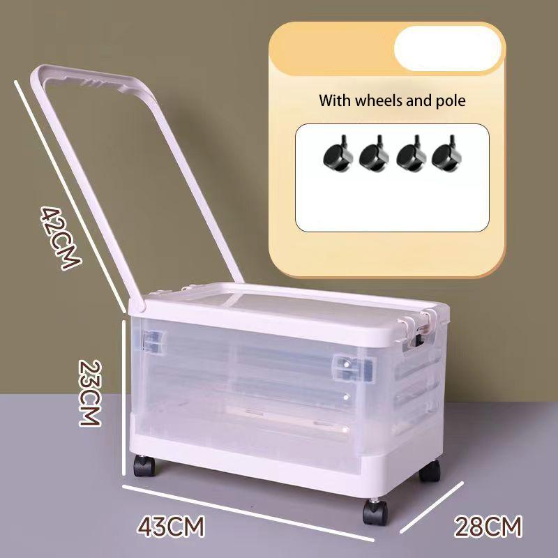 Removable Storage Box Folding Storage Box Multifunction Foldable Organizer Container Plastic Sundries Storages Supplies Organizer Box with Lid