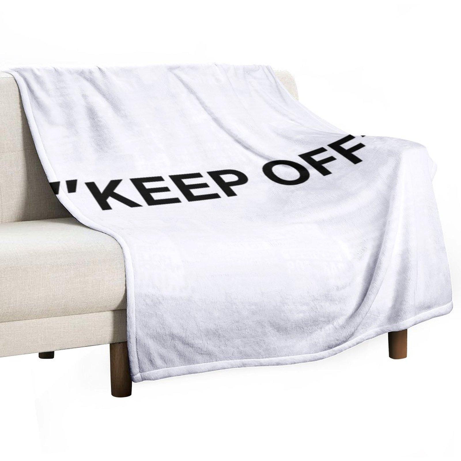 

KEEP OFF Quotation Throw Blanket For Sofa Thin Bed linens Thermal Multi-Purpose Blankets 30x40in