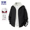 ROMON Men's Reversible Stand-Collar Casual Jacket