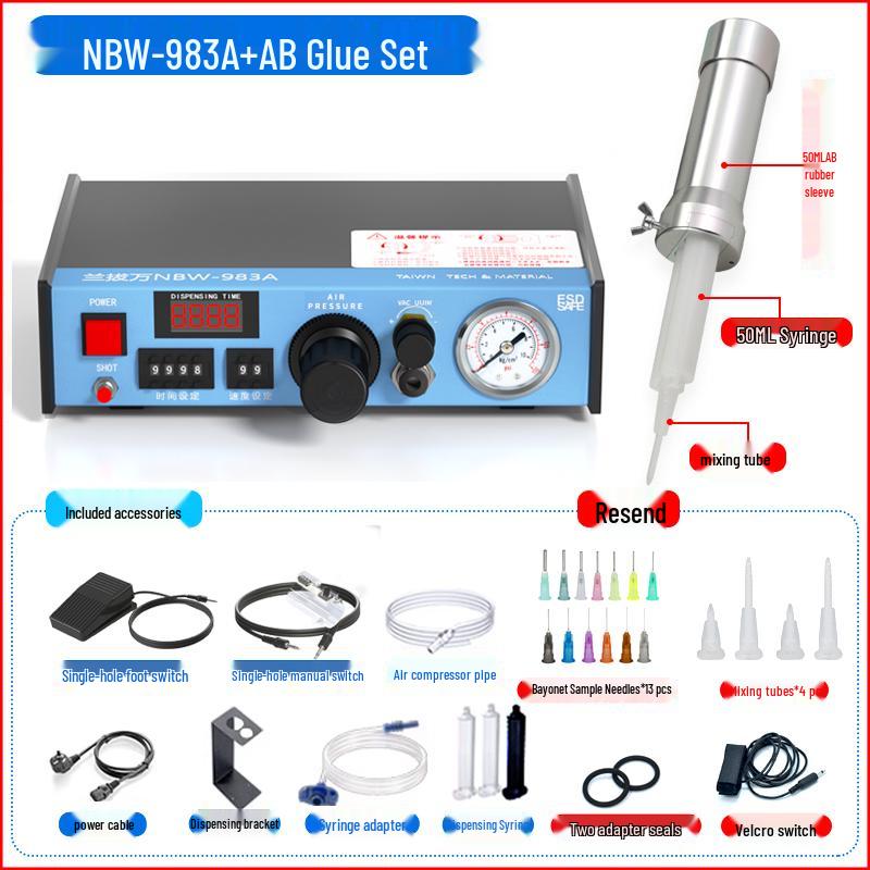 Lanbaowan Fully/Semi-Automatic UV/Silicone Potting & Dispensing Machine with Manual Controller
