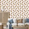 Bear White and Gold Wallpaper for Living Room and Bedroom 50x1000