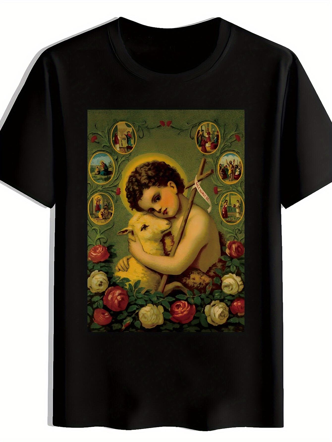 T-shirt A Print Crew Neck Sweatshirt Featuring a Vintage Pop Band XL