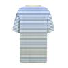Women's Casual Striped Short Sleeve T-Shirt with Button Detail, Soft Breathable Fabric, Perfect for Everyday Wear