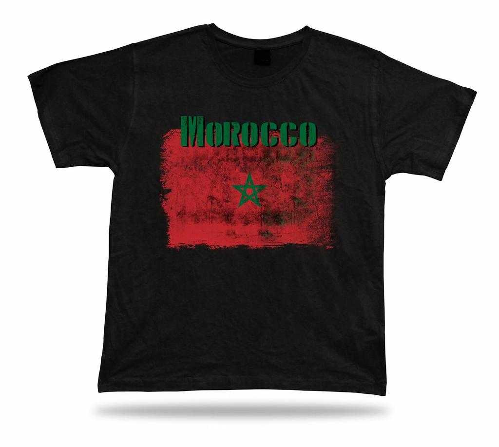 Morocco Flag Tshirt T Shirt Tee Top City Map T Shirt Men Summer Style ...