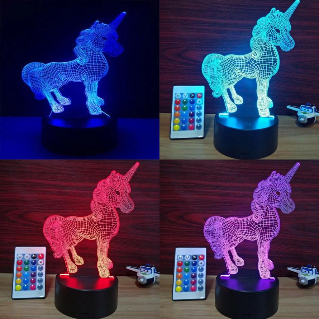 3d Led Acrylic Night Light Usb Touch Remote Control Atmosphere Lamp