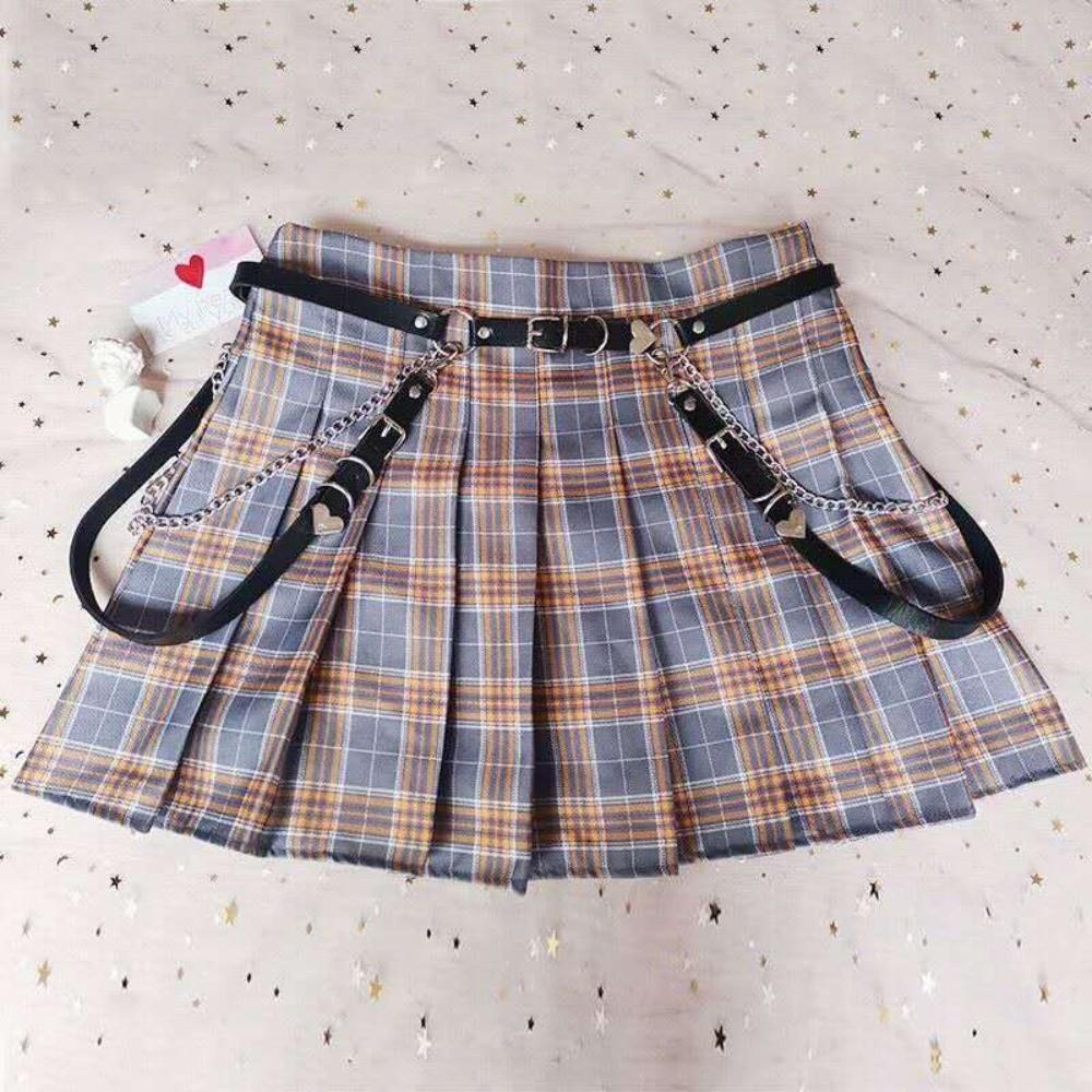 Metal Waist Chain Hip Hop JK Leg Loop Leg Accessories Skirt Belt  Women