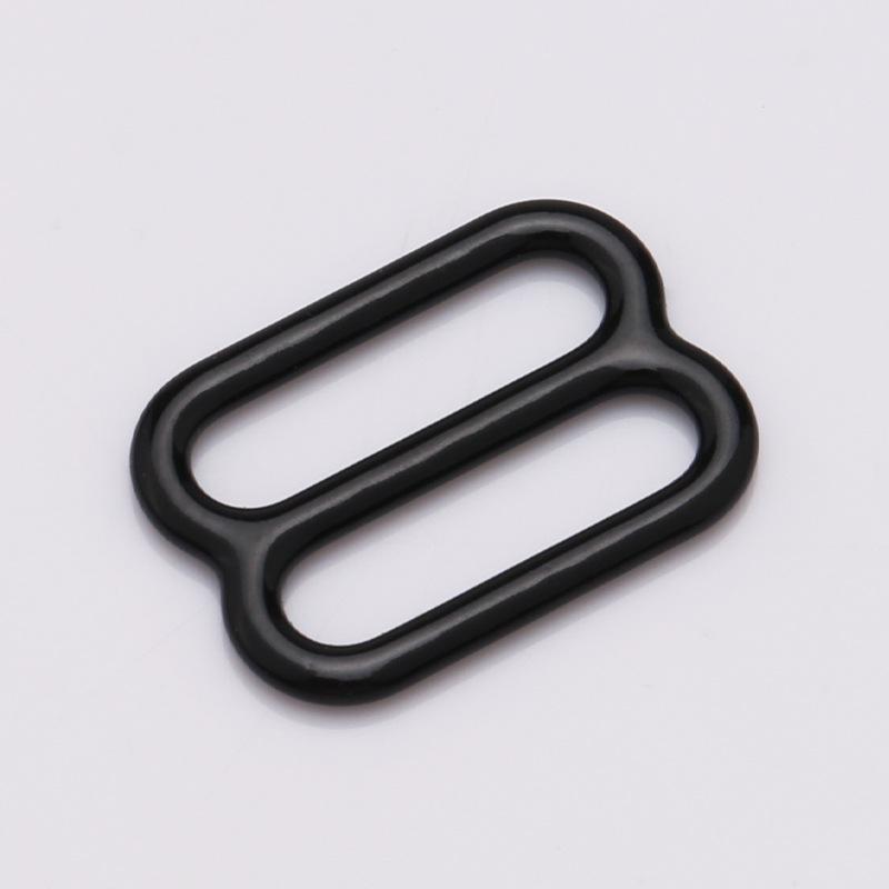Rubber-Coated Alloy Bra and Swimsuit Strap Adjustment Buckles with O-Ring.