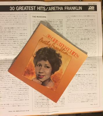 CD ARETHA FRANKLIN - 30 Greatest Hits 55XD8601 Atlantic Japan Soul/Funk Gebraucht