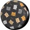1pc Cats Spare Tire Cover, Wheel Tire Cover Dust-Proof Tire Protectors- For Trailer Rv Van SUV Truck Camper And Many Vehicle 14